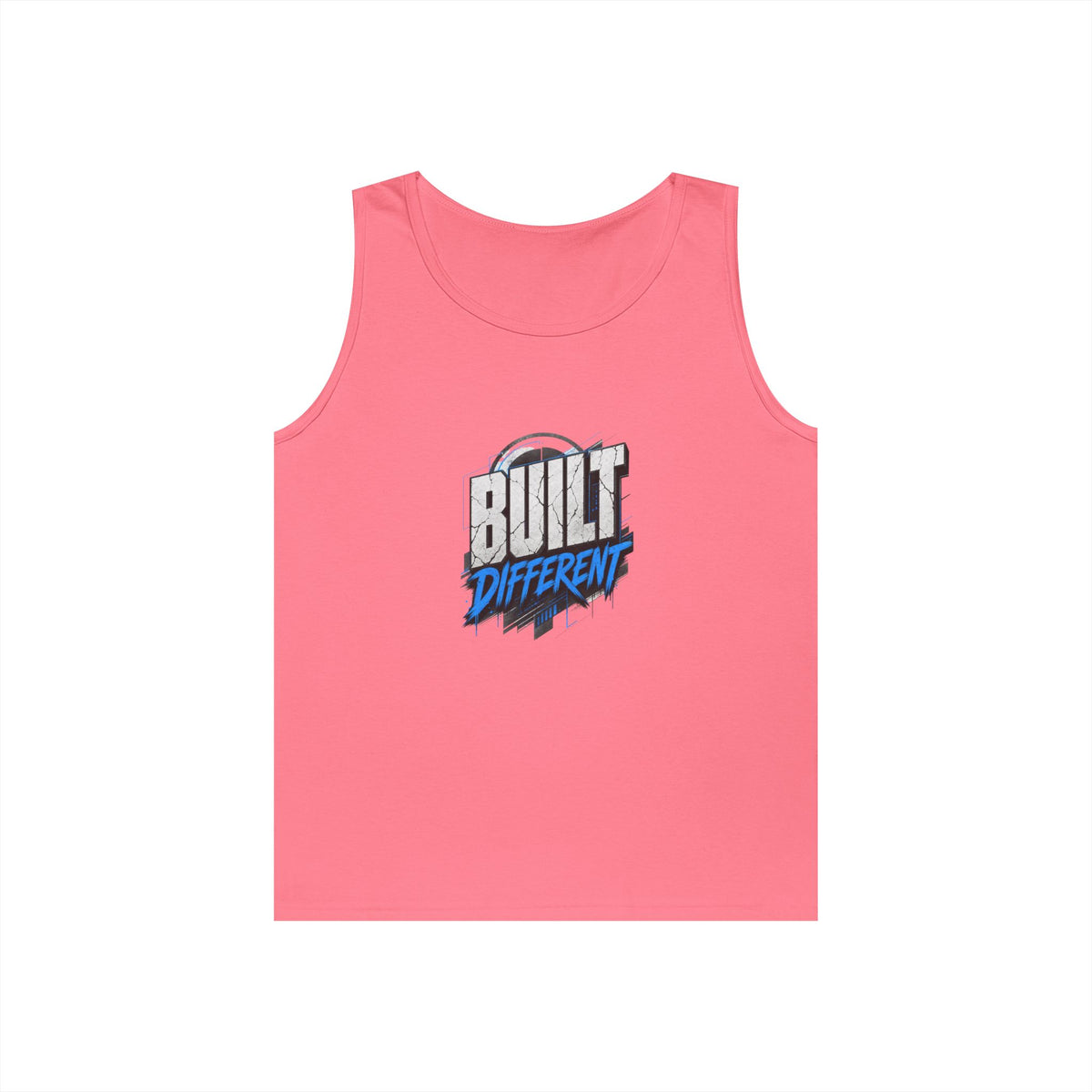 Built Different Tank Top – Graphic Motivational Workout Tee