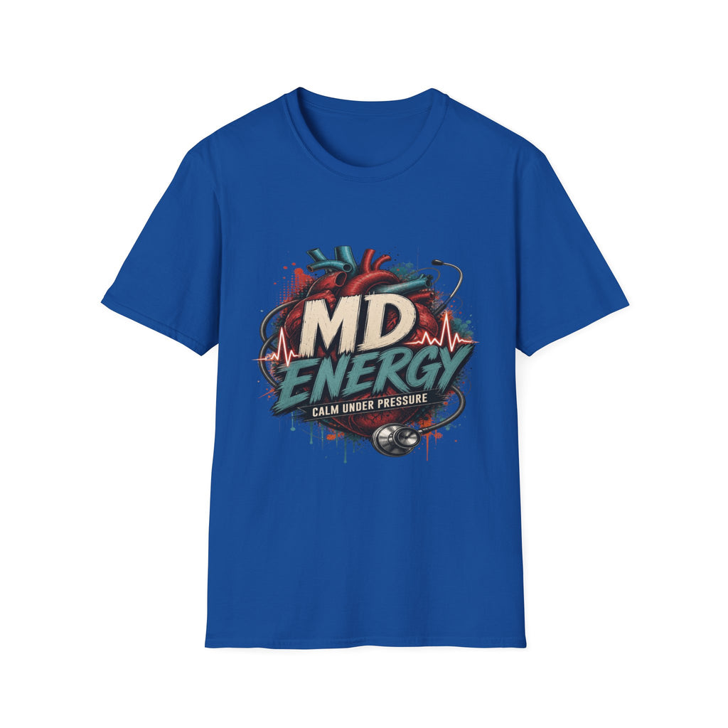 Bold MD Energy Graphic With Anatomical Heart Design- Graphic Tees
