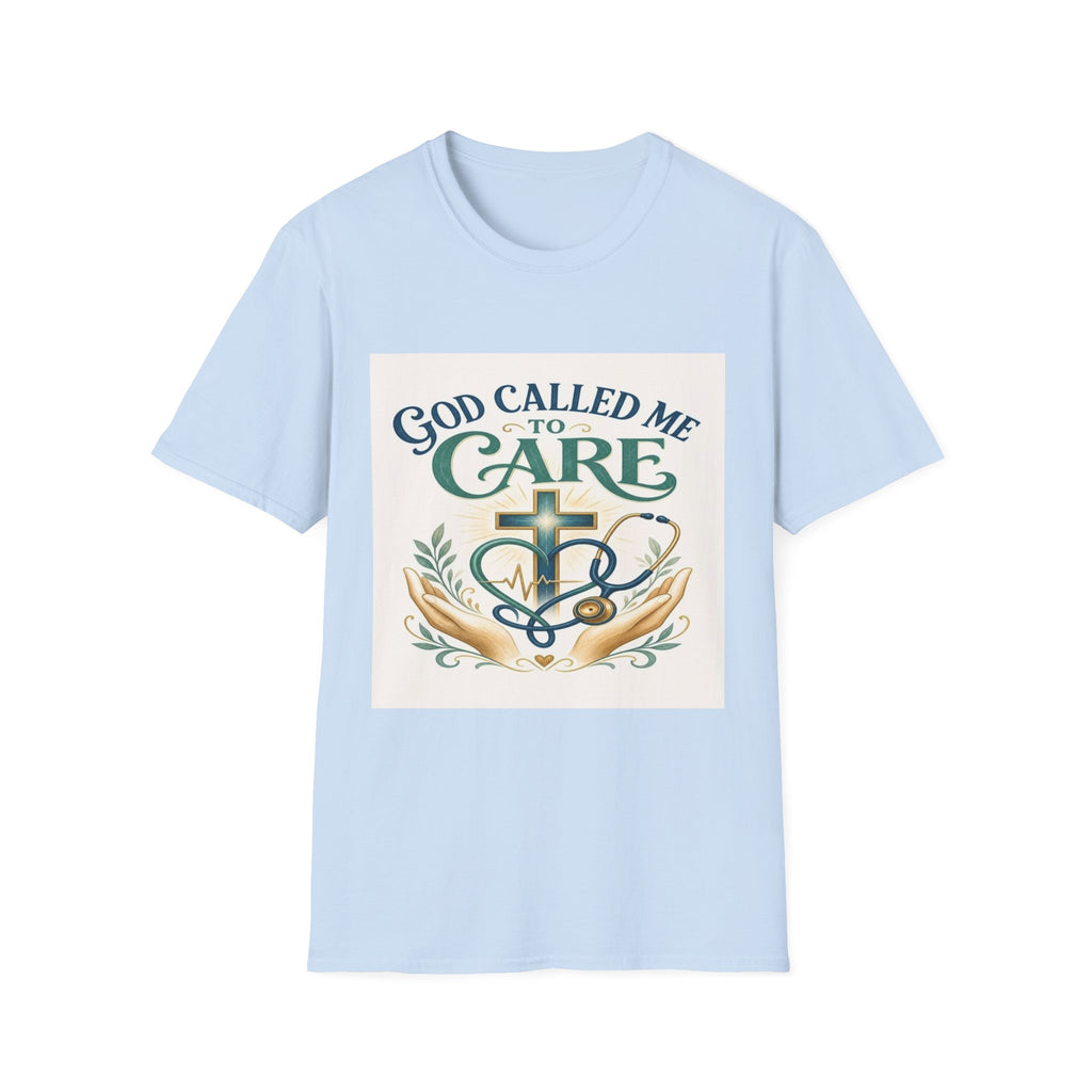 T-Shirt Design Featuring Faith Inspired Care Elements- Graphic Tees
