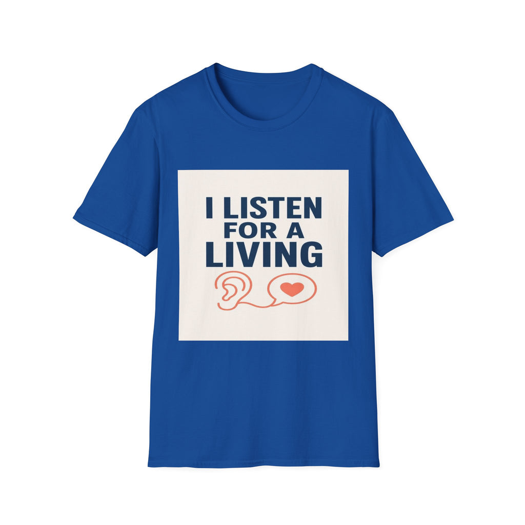 Bold Text And Minimalist Ear Illustration In Modern Design- Graphic Tees