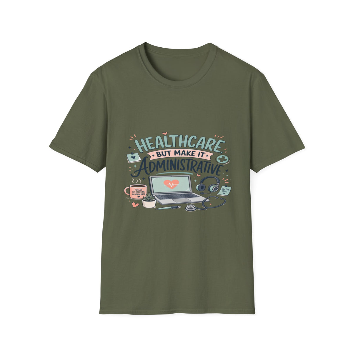 Playful T-Shirt Design Showcasing Creative Healthcare Typography- Graphic Tees