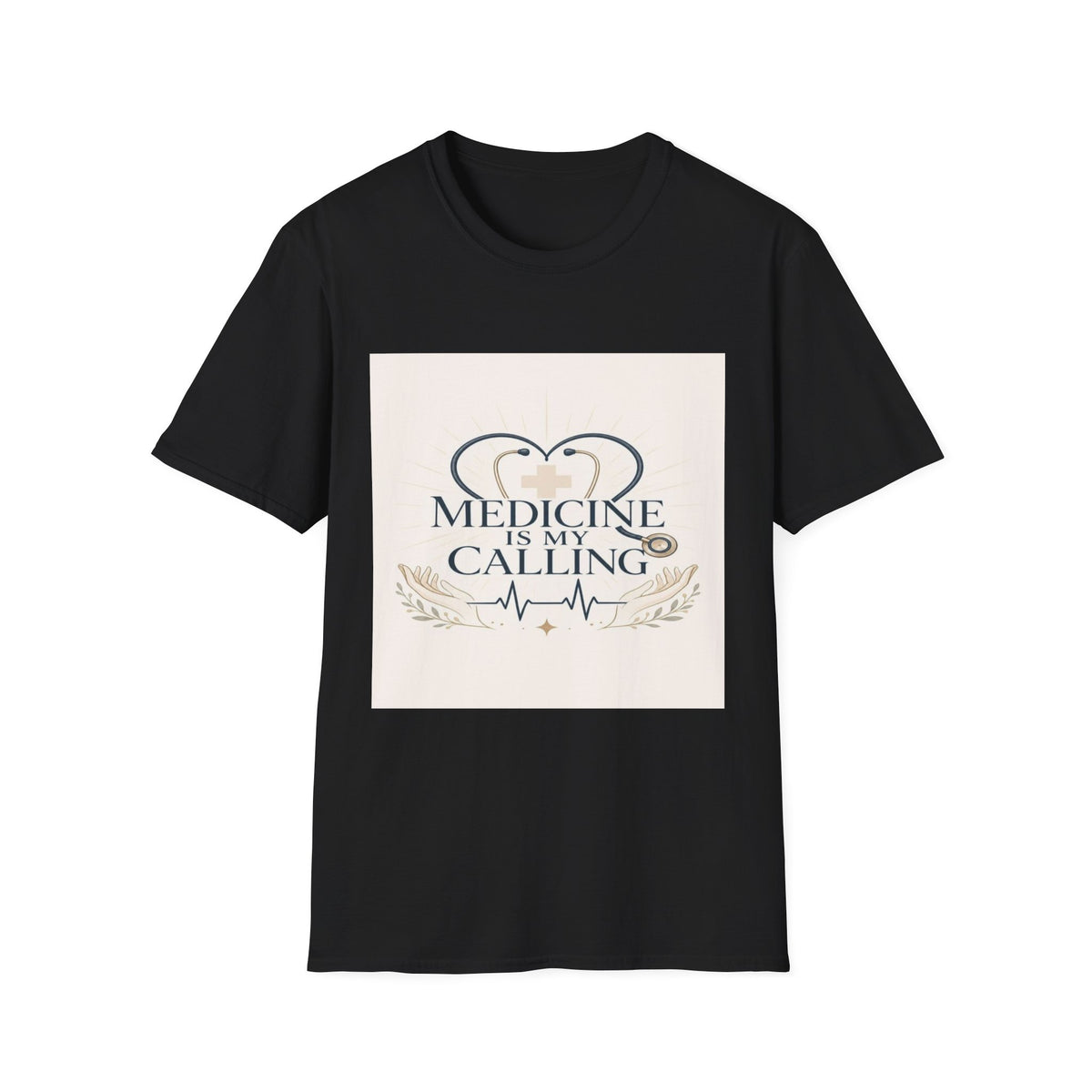 Elegant Design Celebrating Medicine With Heart-Shaped Stethoscope- Graphic Tees