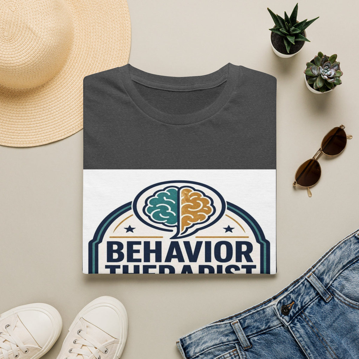 Bold Professional Badge Design For Behavior Therapist- Graphic Tees