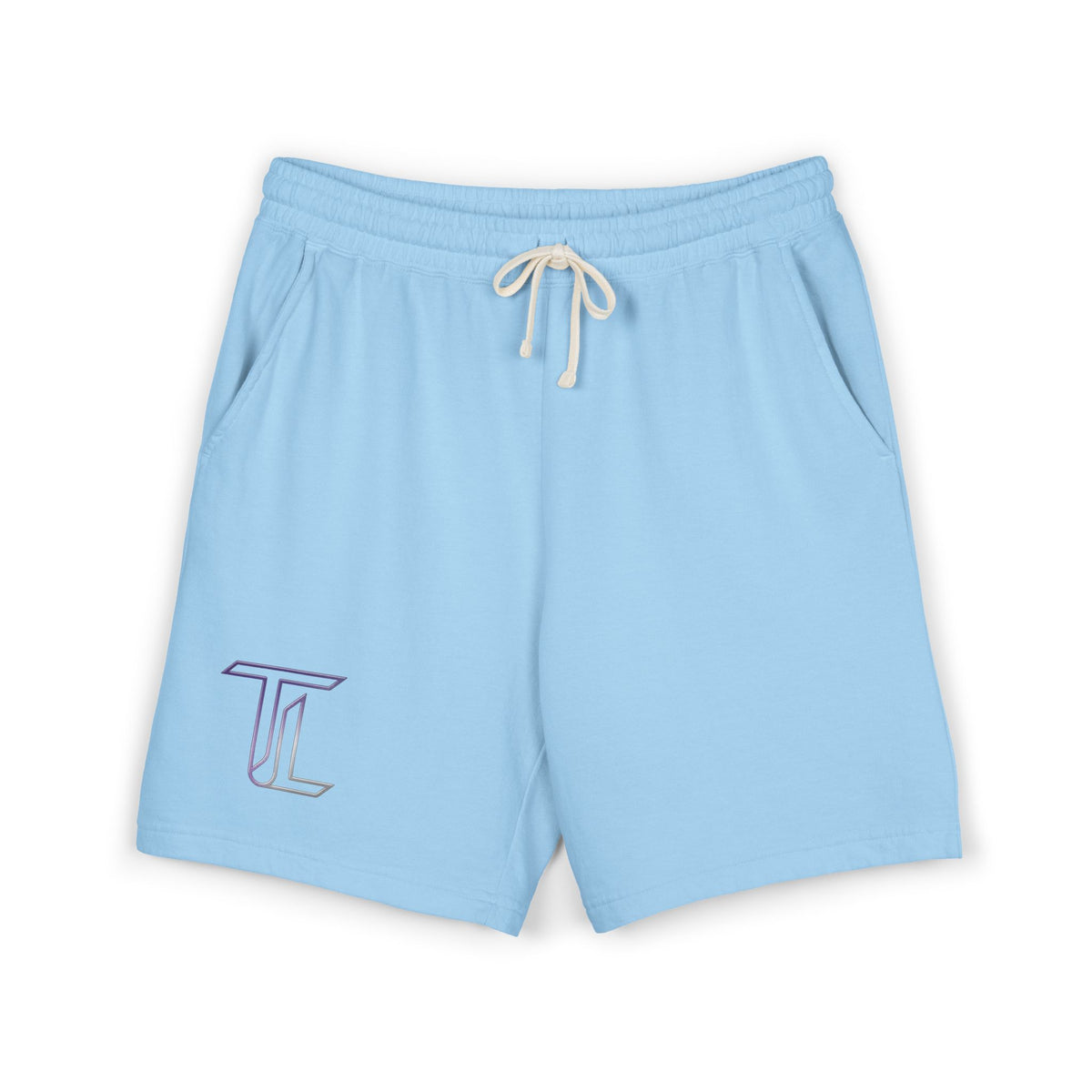 Fleece Sweat Shorts — Minimal Logo Garment-Dyed Lounge Shorts