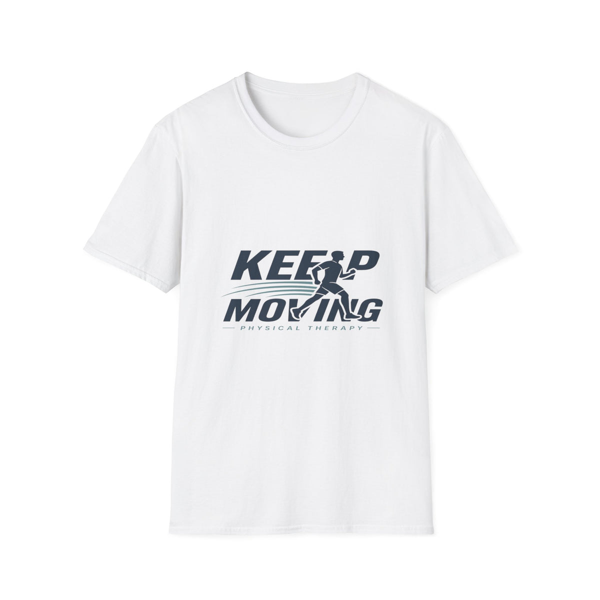 Minimalist T-Shirt Design Featuring _Keep Moving_ Statement- Graphic Tees