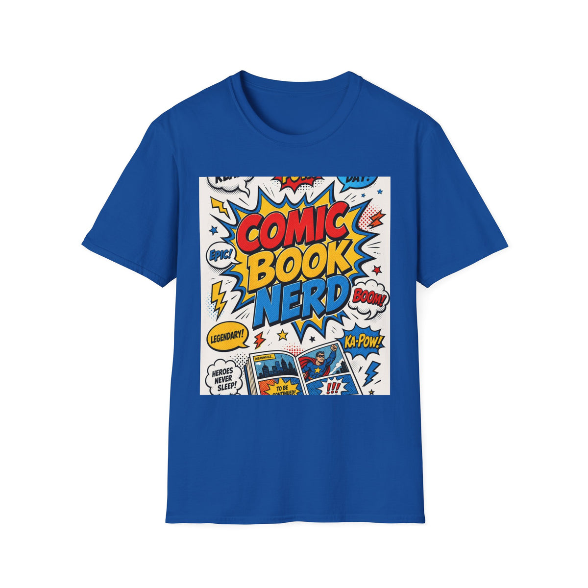 Dynamic Comic Book Nerd Design With Playful Typography