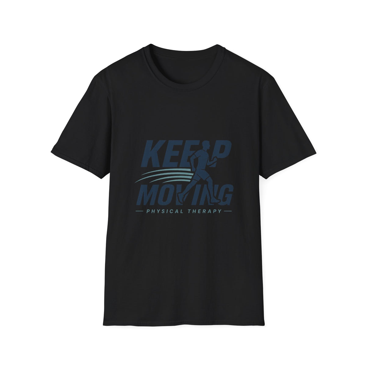 Minimalist T Shirt Design Featuring Keep Moving Statement