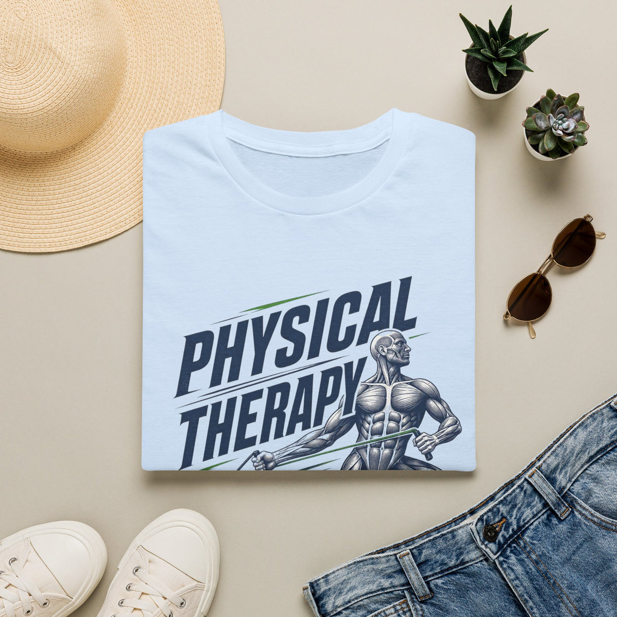 Bold Typography Design With Muscular Figure And Dynamic Lines