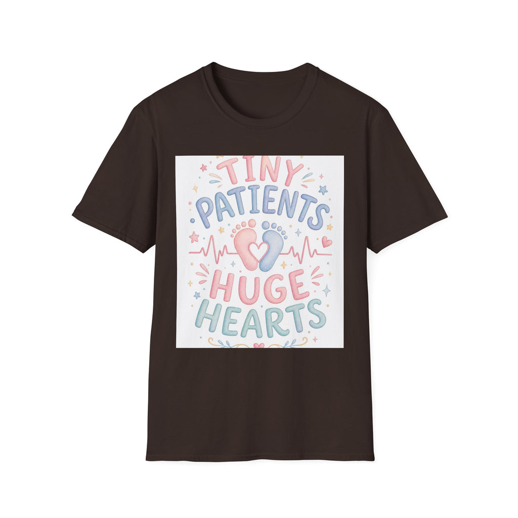 Whimsical T Shirt Design Featuring Tiny Patients Huge Hearts