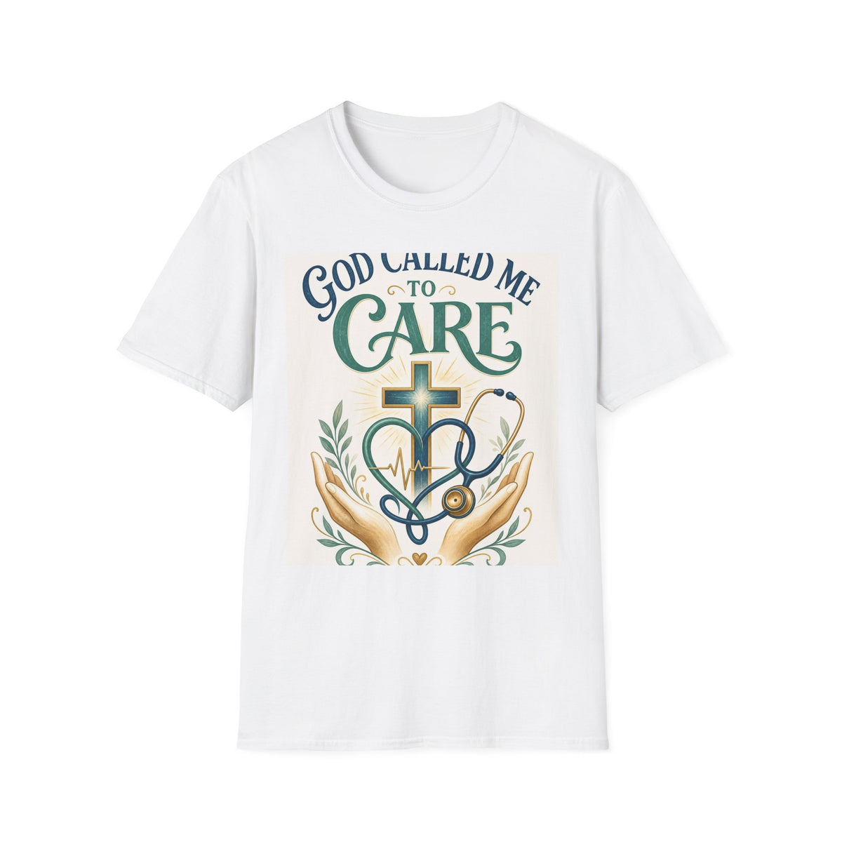 T Shirt Design Featuring Faith Inspired Care Elements