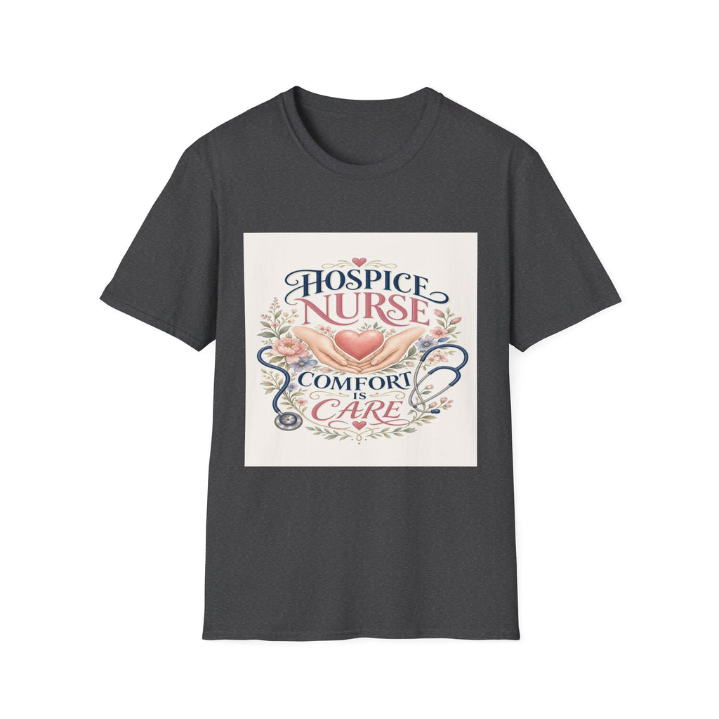 Elegant T-Shirt Design Celebrating Hospice Nurses With Compassionate Imagery- Graphic Tees