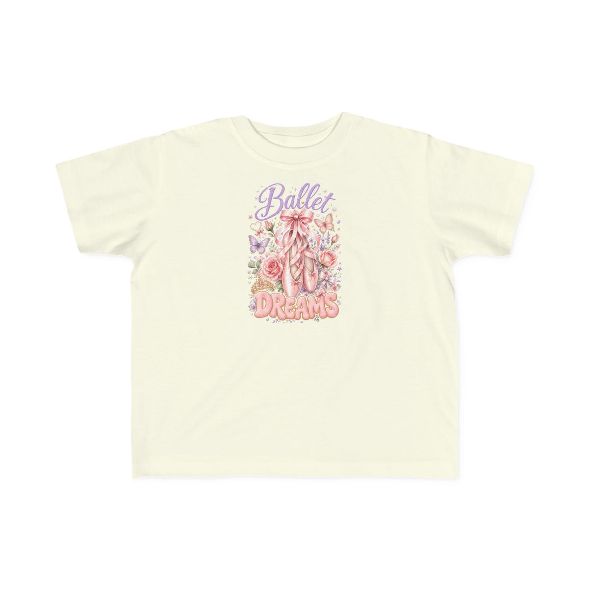 Toddler Tee — 'Believe in Dreams' Ballet Ballerina Floral Graphic