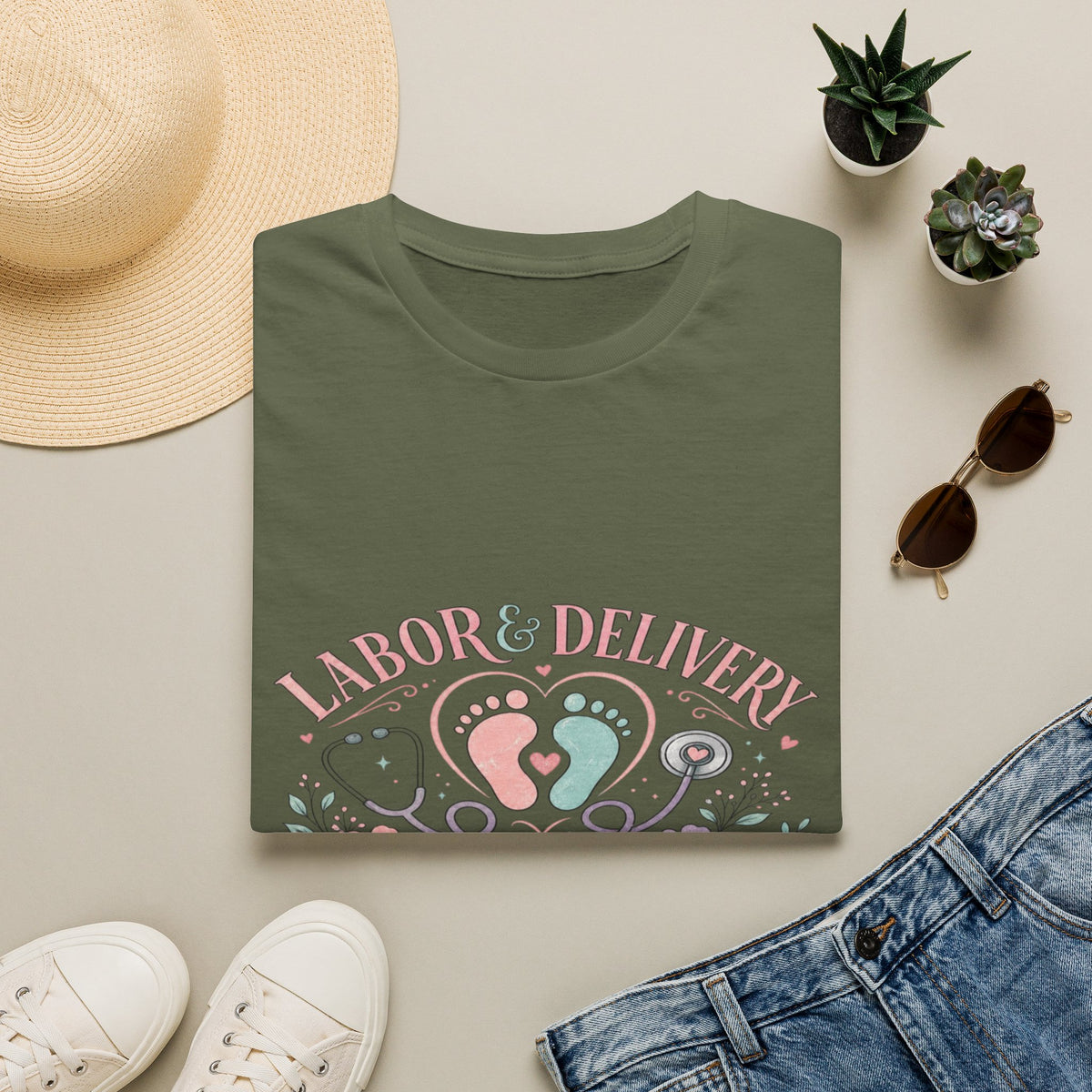 Labor And Delivery T-Shirt Design Celebrating New Life- Graphic Tees