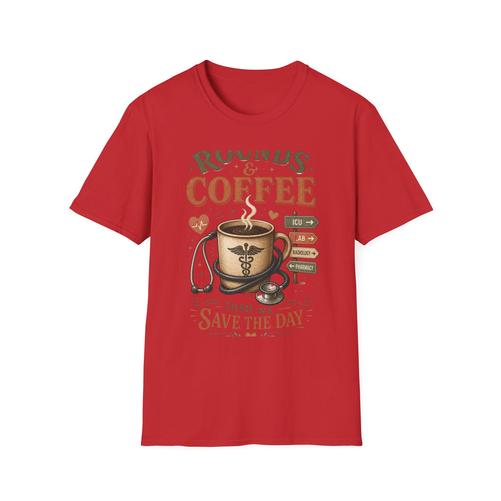 Coffee Cup With Stethoscope Combining Vintage Café And Medical Aesthetics