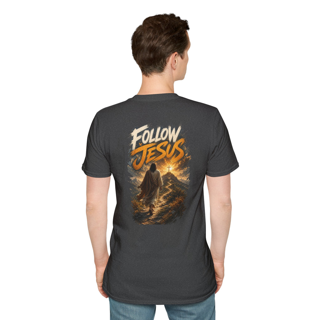 Christian Cross T-Shirt — Rustic Crown of Thorns Design