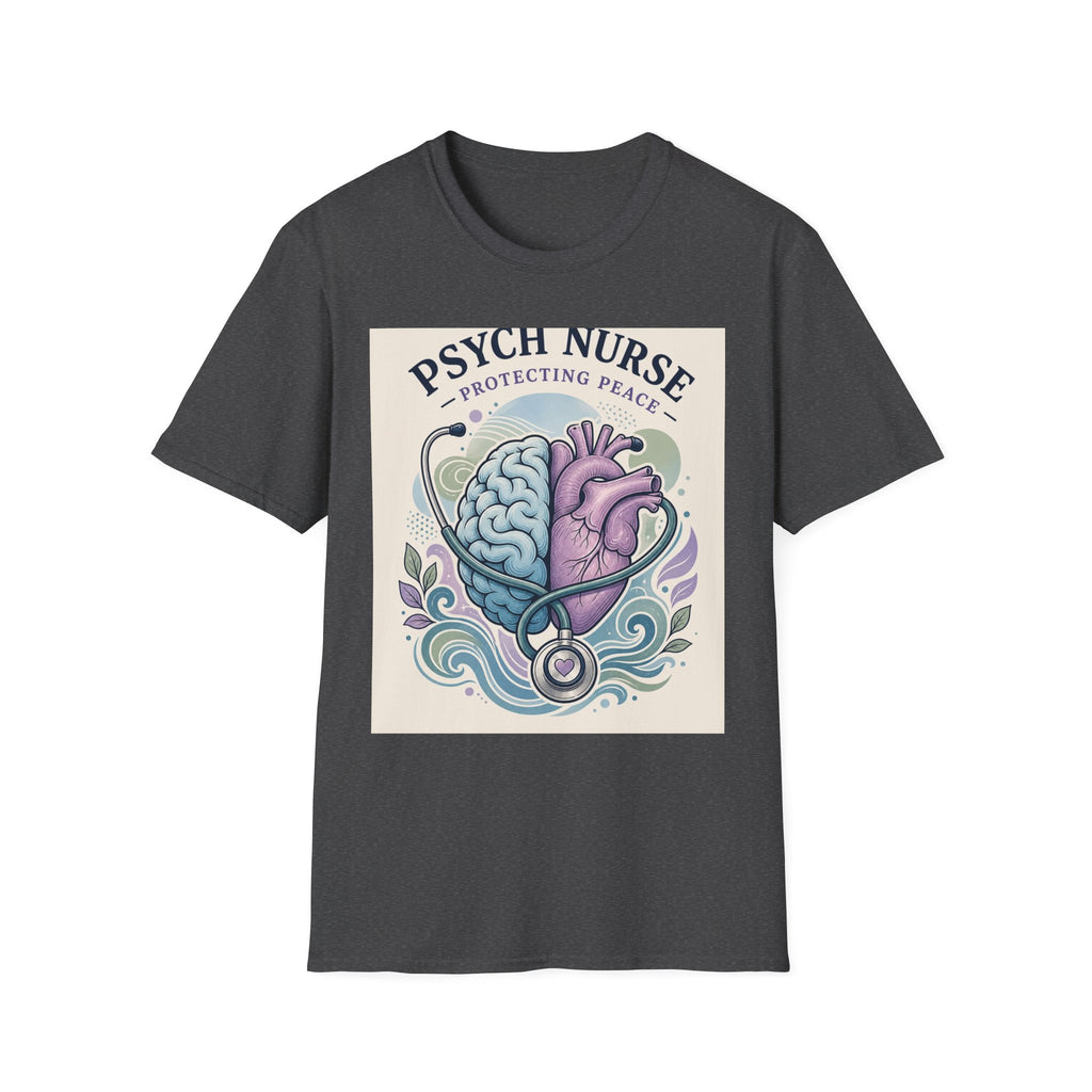 Stylized Brain And Heart Illustration With Stethoscope Art