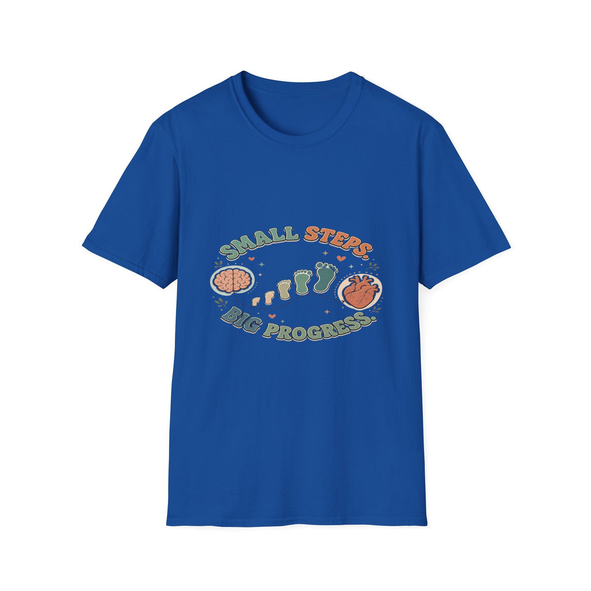 Typography Design Showcasing Small Steps Leading To Growth- Graphic Tees