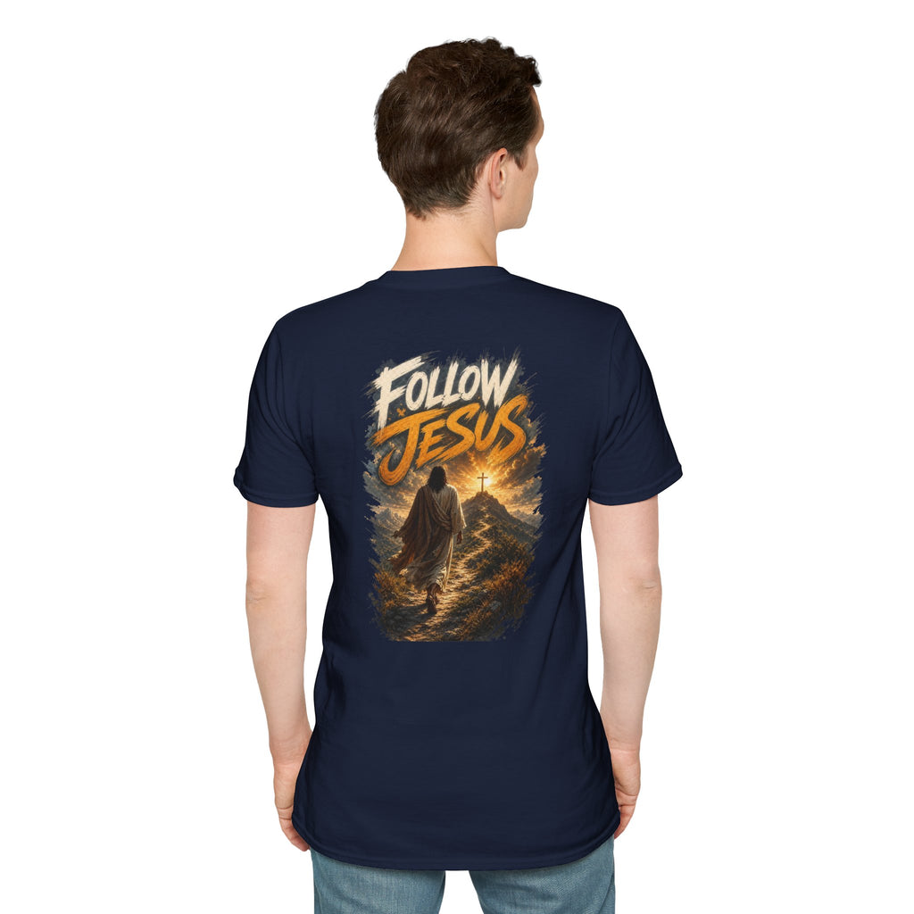 Christian Cross T-Shirt — Rustic Crown of Thorns Design