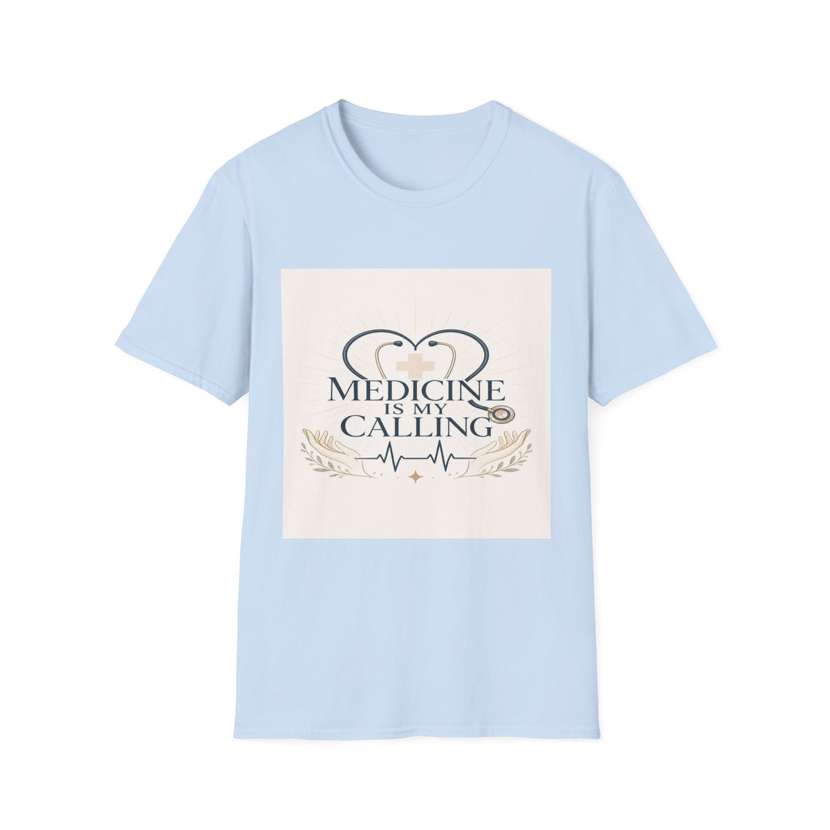 Elegant Design Celebrating Medicine With Heart-Shaped Stethoscope- Graphic Tees