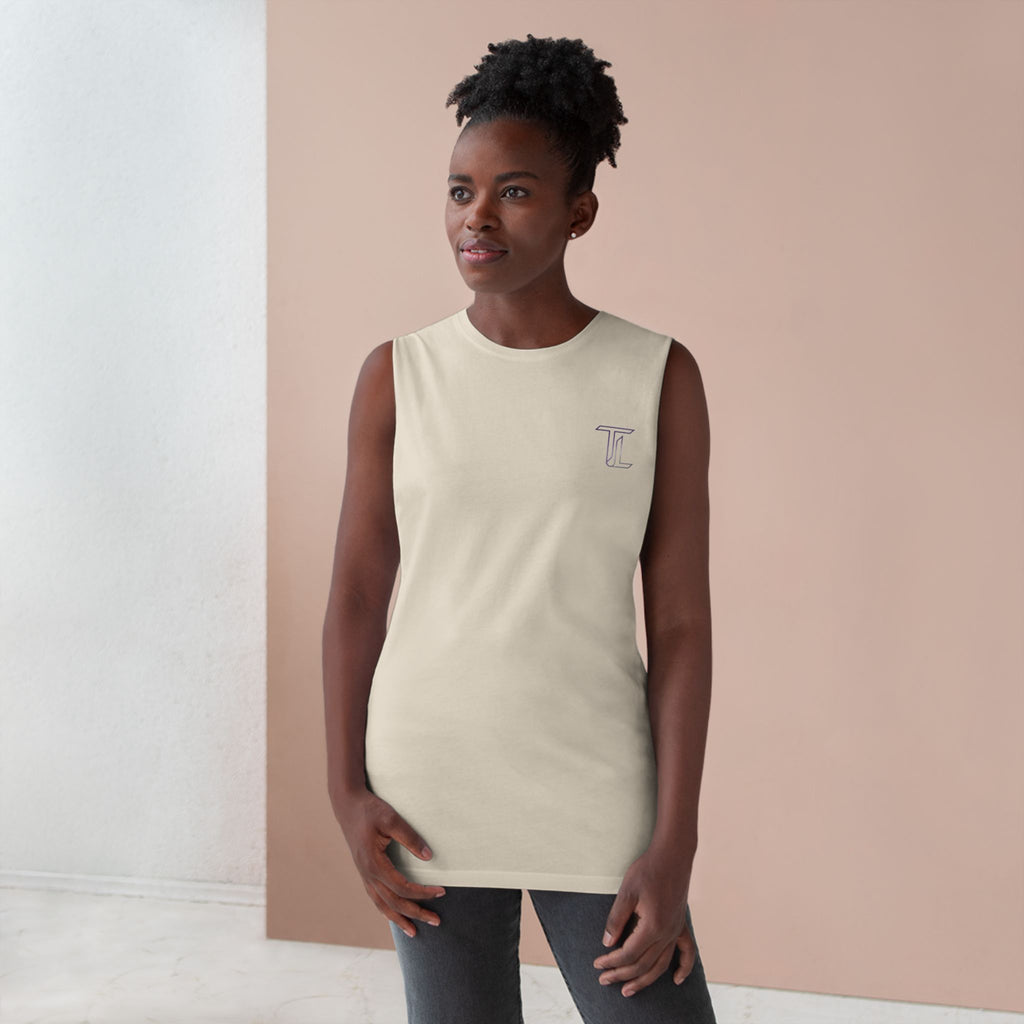 Barnard Embroidered Tank Top — Minimal College-Inspired Athletic Tank