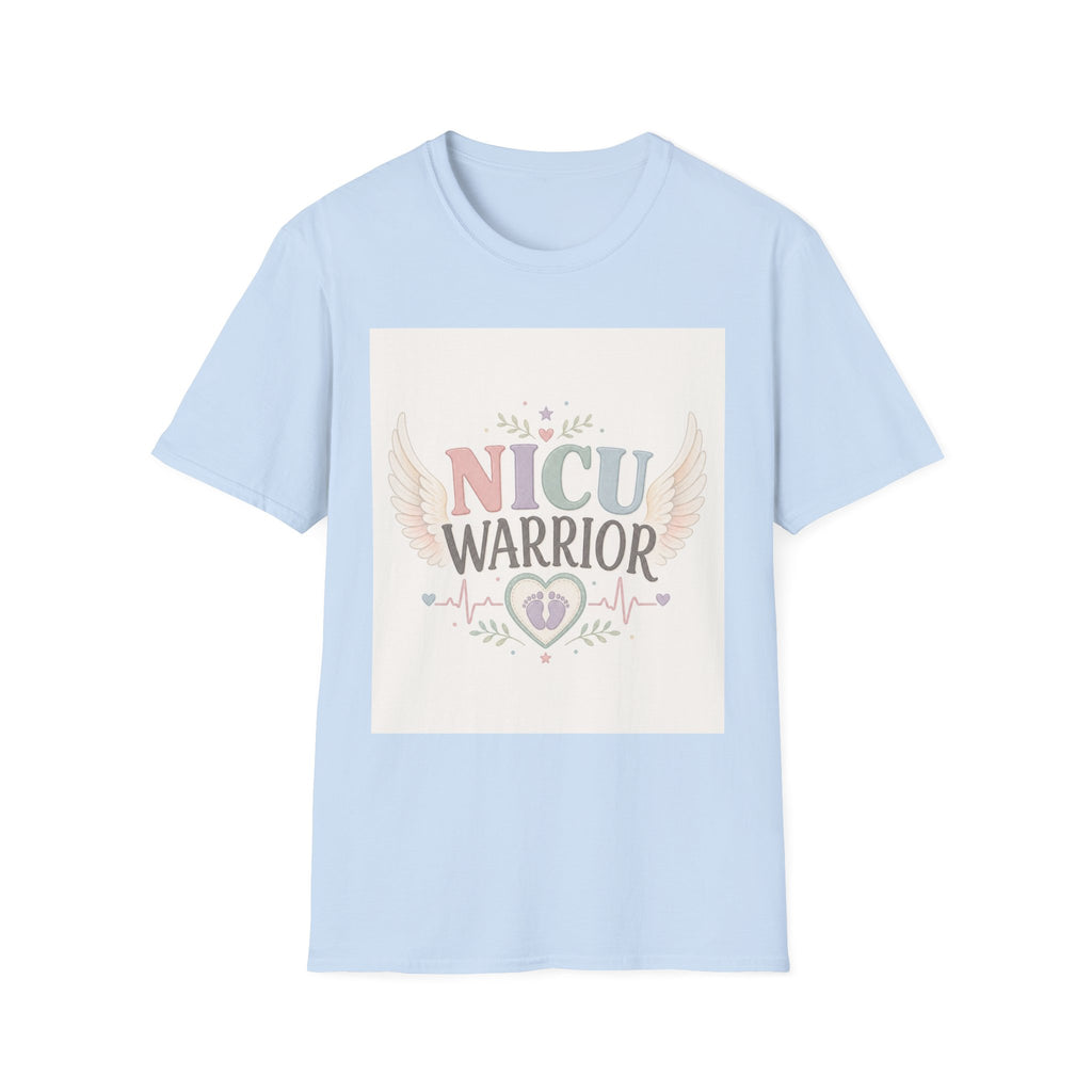 NICU Warrior Design With Baby Footprint And Angel Wings