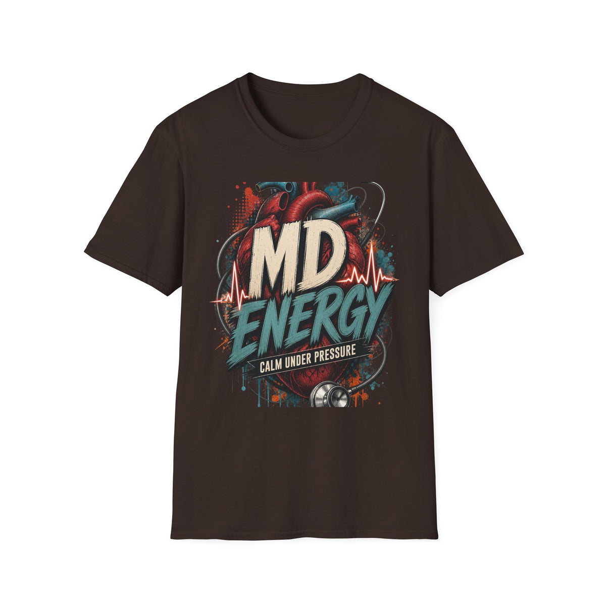 Bold MD Energy Graphic With Anatomical Heart Design