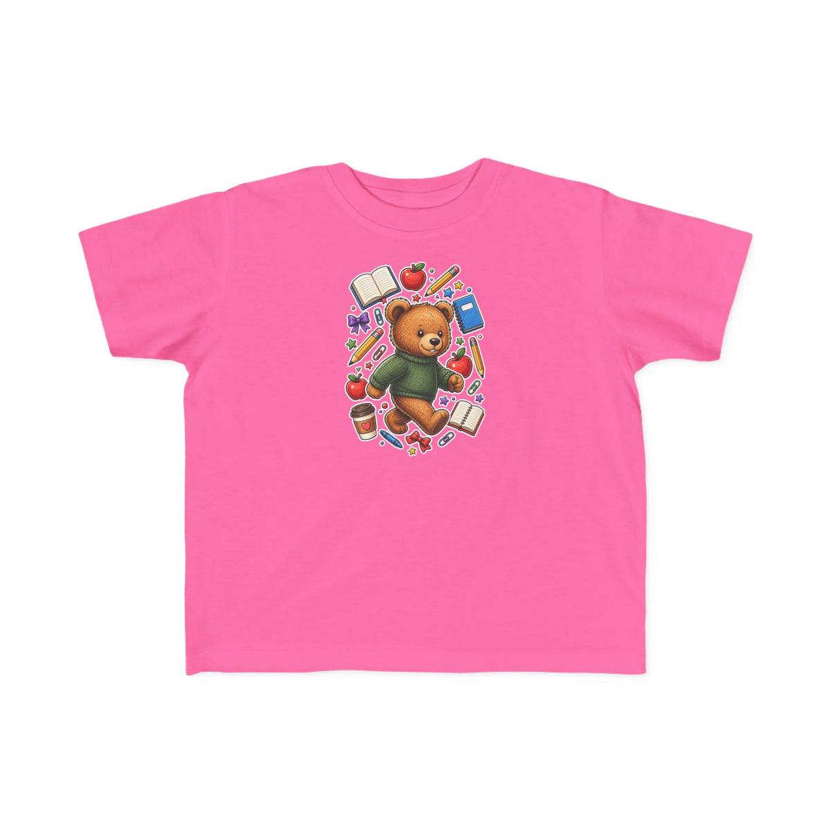 Toddler Bear School Tee — Cute Back-to-School Shirt for Kids