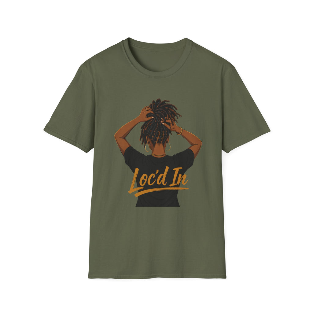 Loc'd In Graphic T-Shirt — 'Lock'd In' Natural Hair Afro Pride Tee