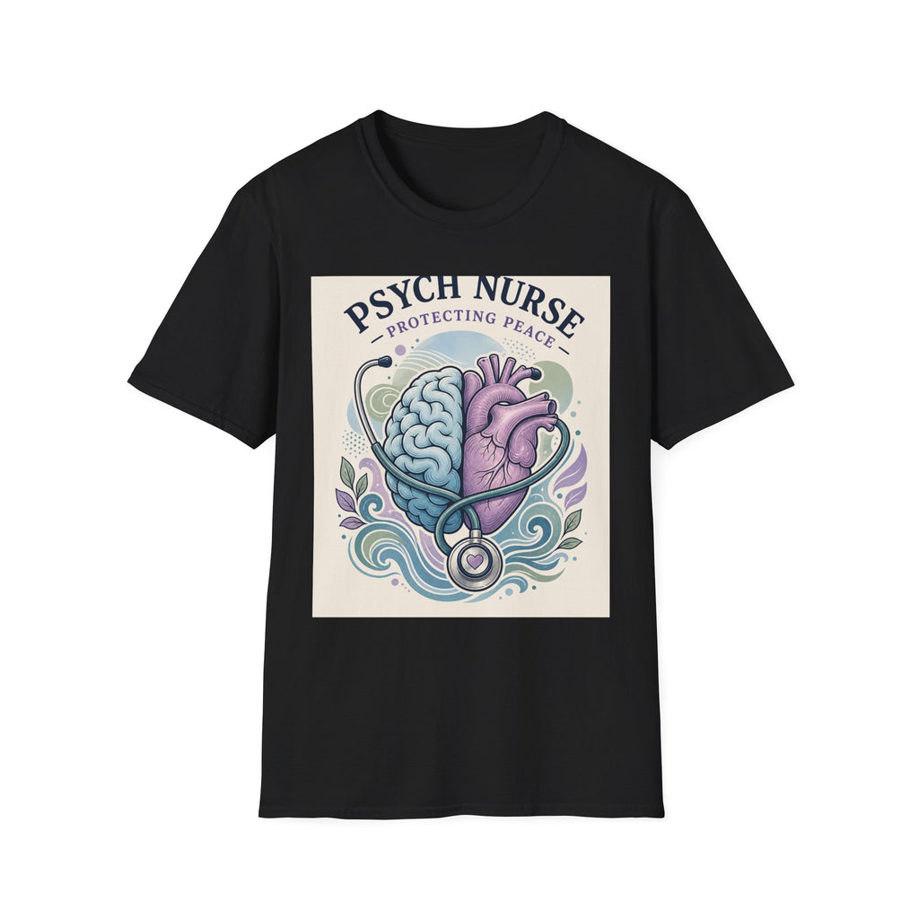 Stylized Brain And Heart Illustration With Stethoscope Art