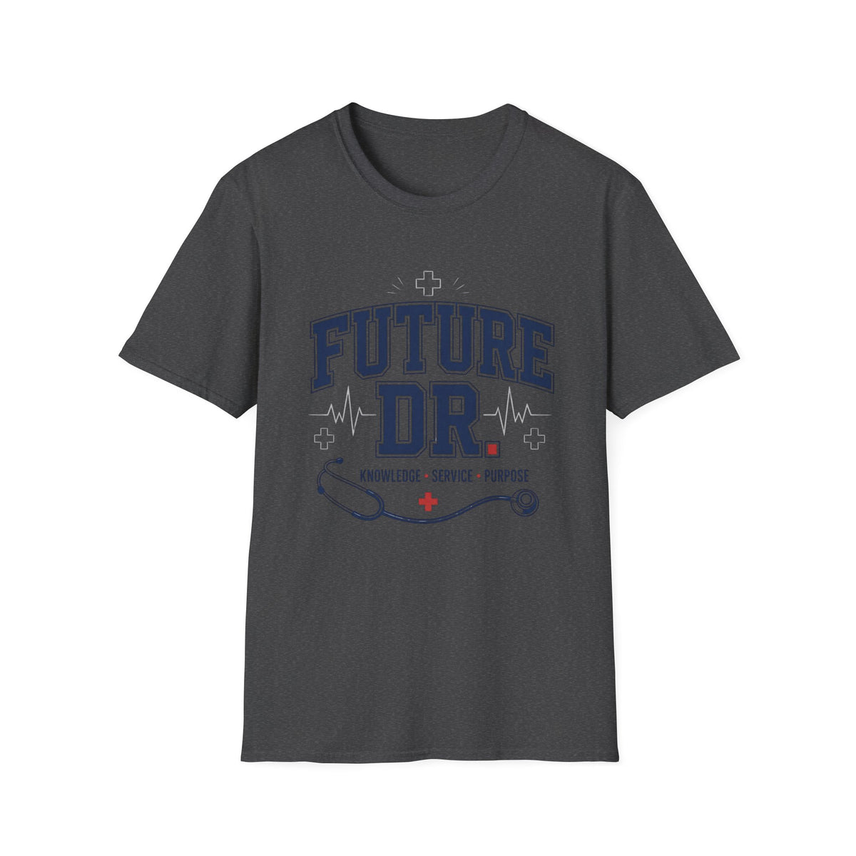 Collegiate T Shirt Design With Future Dr Text And Medical Accents