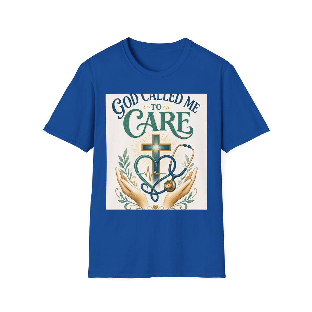 T Shirt Design Featuring Faith Inspired Care Elements