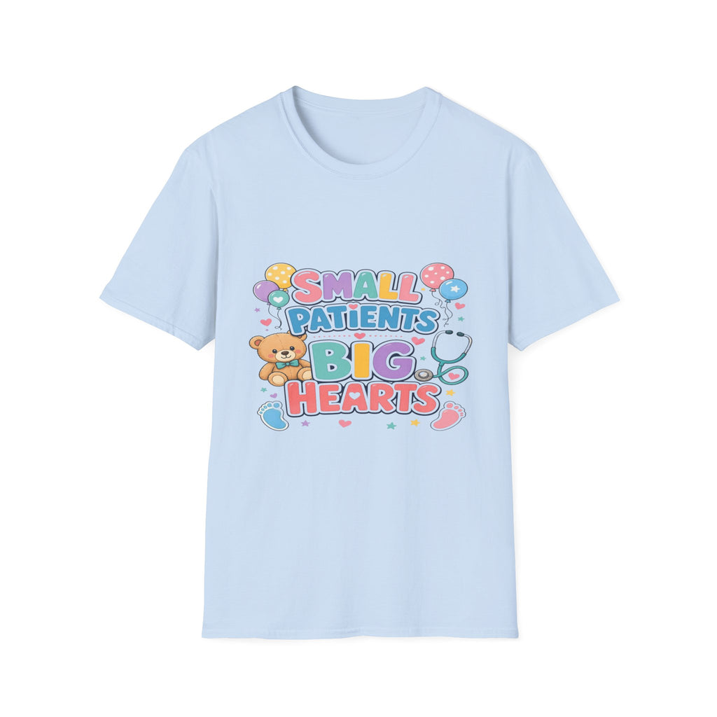 Vibrant T-Shirt Design Celebrating Pediatric Care With Balloons- Graphic Tees