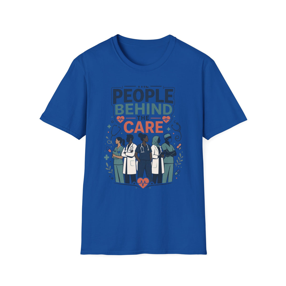 Modern T Shirt Design Celebrating Healthcare Professionals' Dedication
