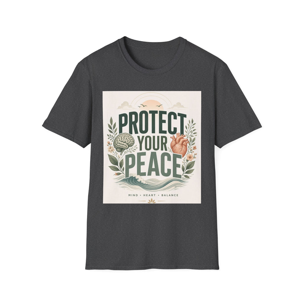 Large Typography Graphic Promoting Peace With Botanical Elements