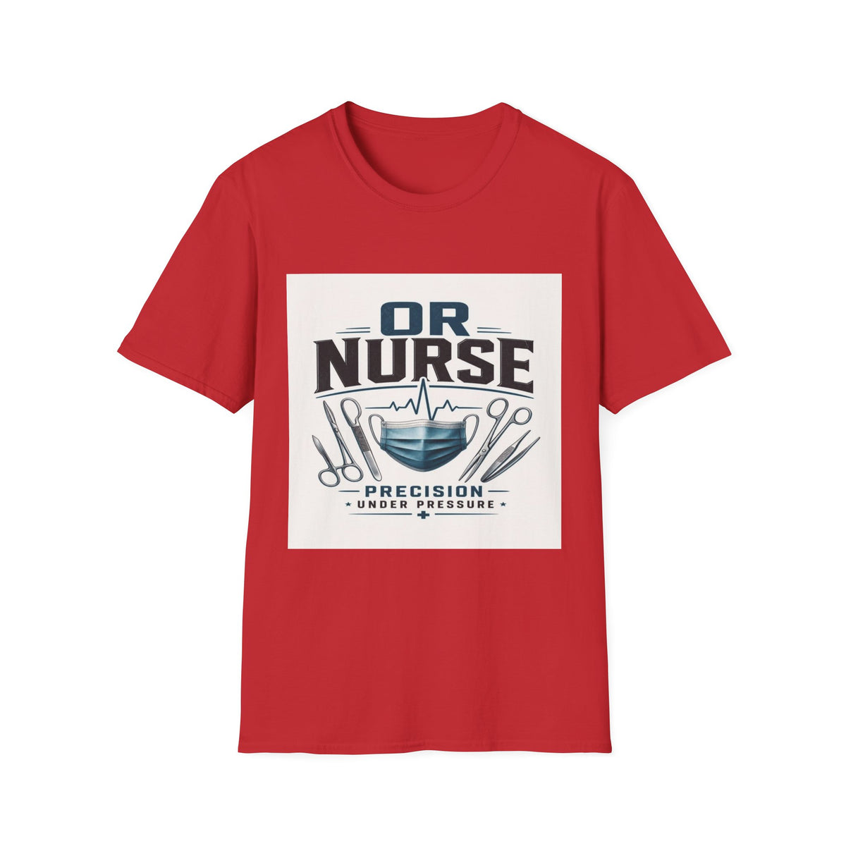 Bold T-Shirt Design Featuring Nurse Motto With Instruments- Graphic Tees