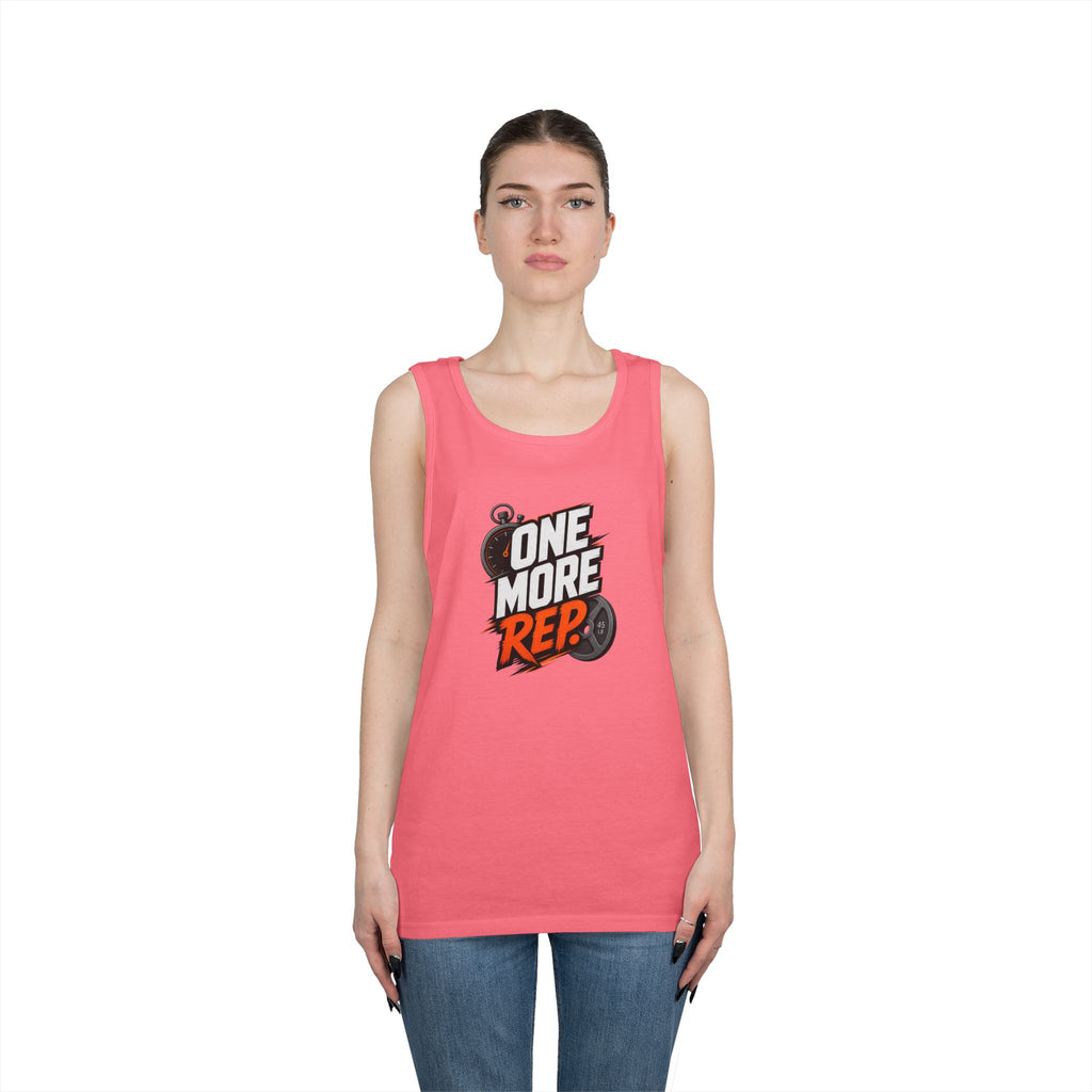 One More Rep Tank Top — Motivational Gym Workout Tank