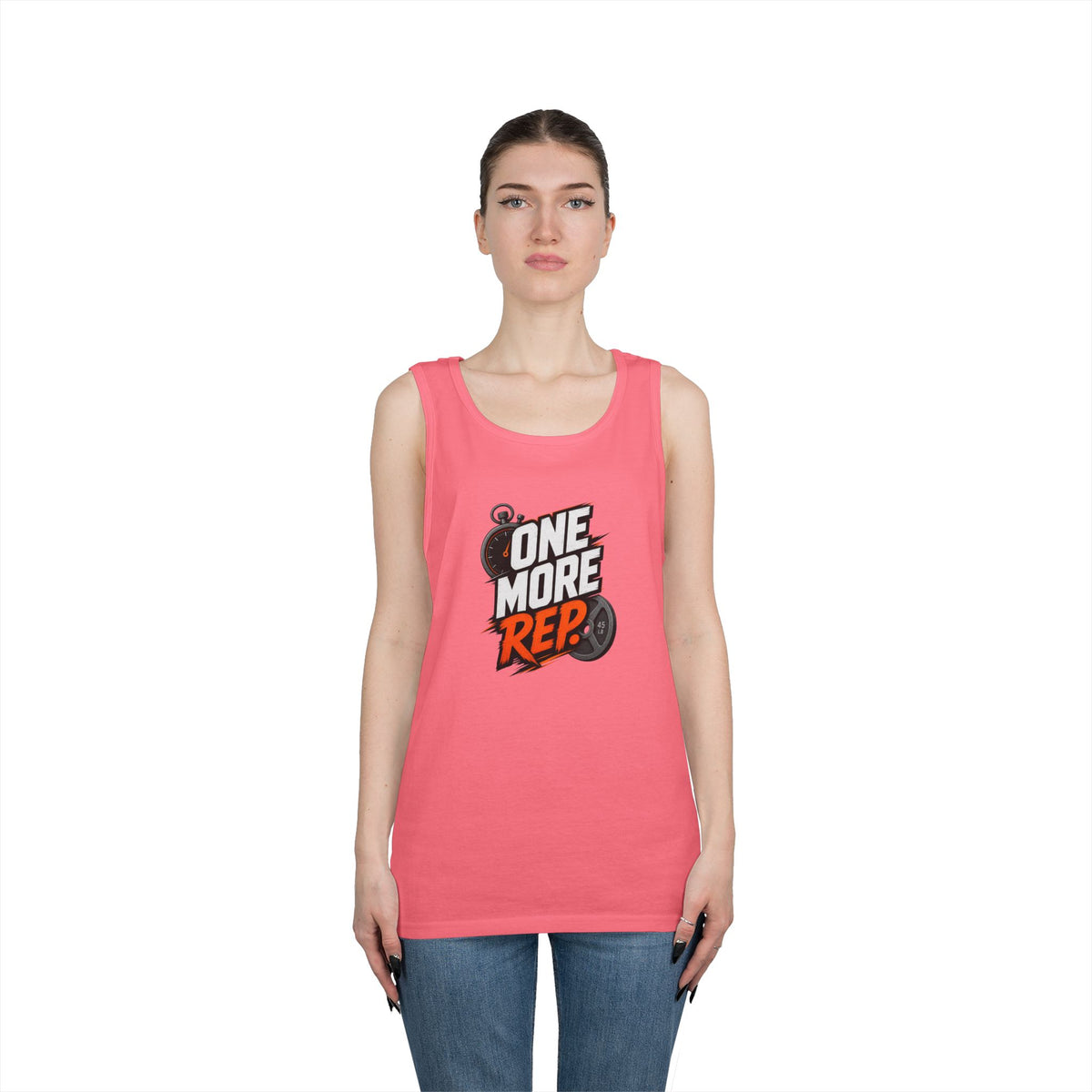One More Rep Tank Top — Motivational Gym Workout Tank