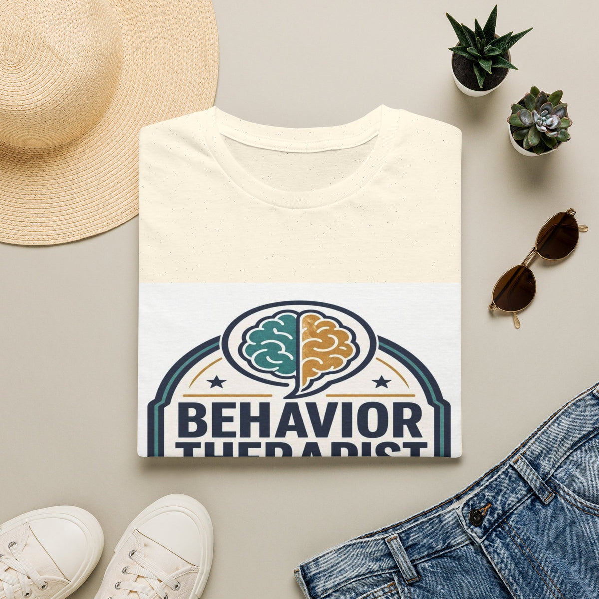 Bold Professional Badge Design For Behavior Therapist- Graphic Tees