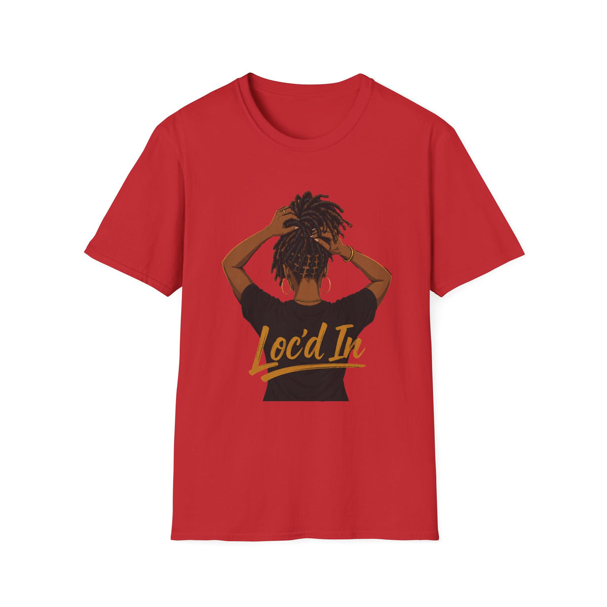 Loc'd In Graphic T-Shirt — 'Lock'd In' Natural Hair Afro Pride Tee