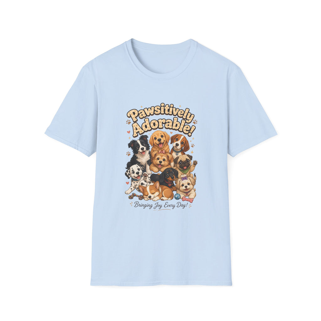 Pawsitively Adorable! Dog Lover T-Shirt — Cute Puppies Graphic Tee