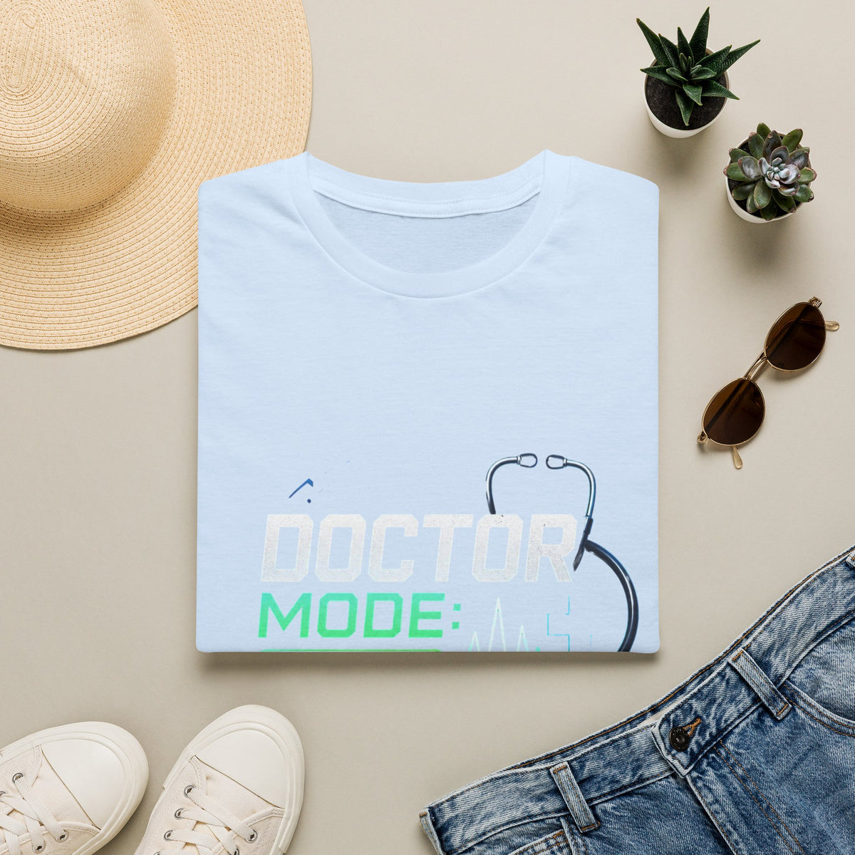 Modern Graphic T Shirt Design Featuring Doctor Mode Text