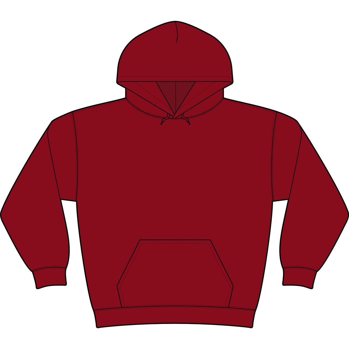 Minimal Monogram 'TL' Black Hoodie — Small Chest Logo Pullover