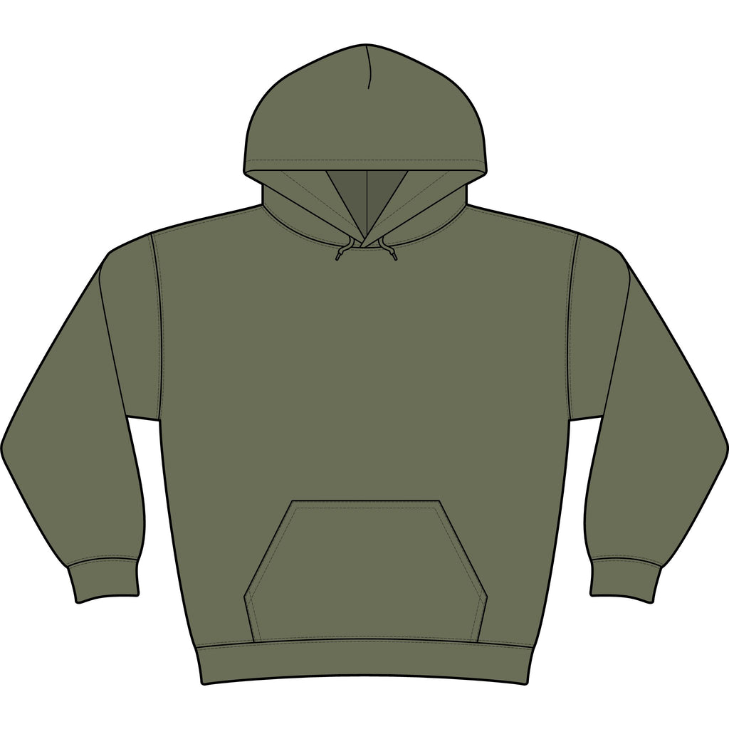 Minimal Monogram 'TL' Black Hoodie — Small Chest Logo Pullover