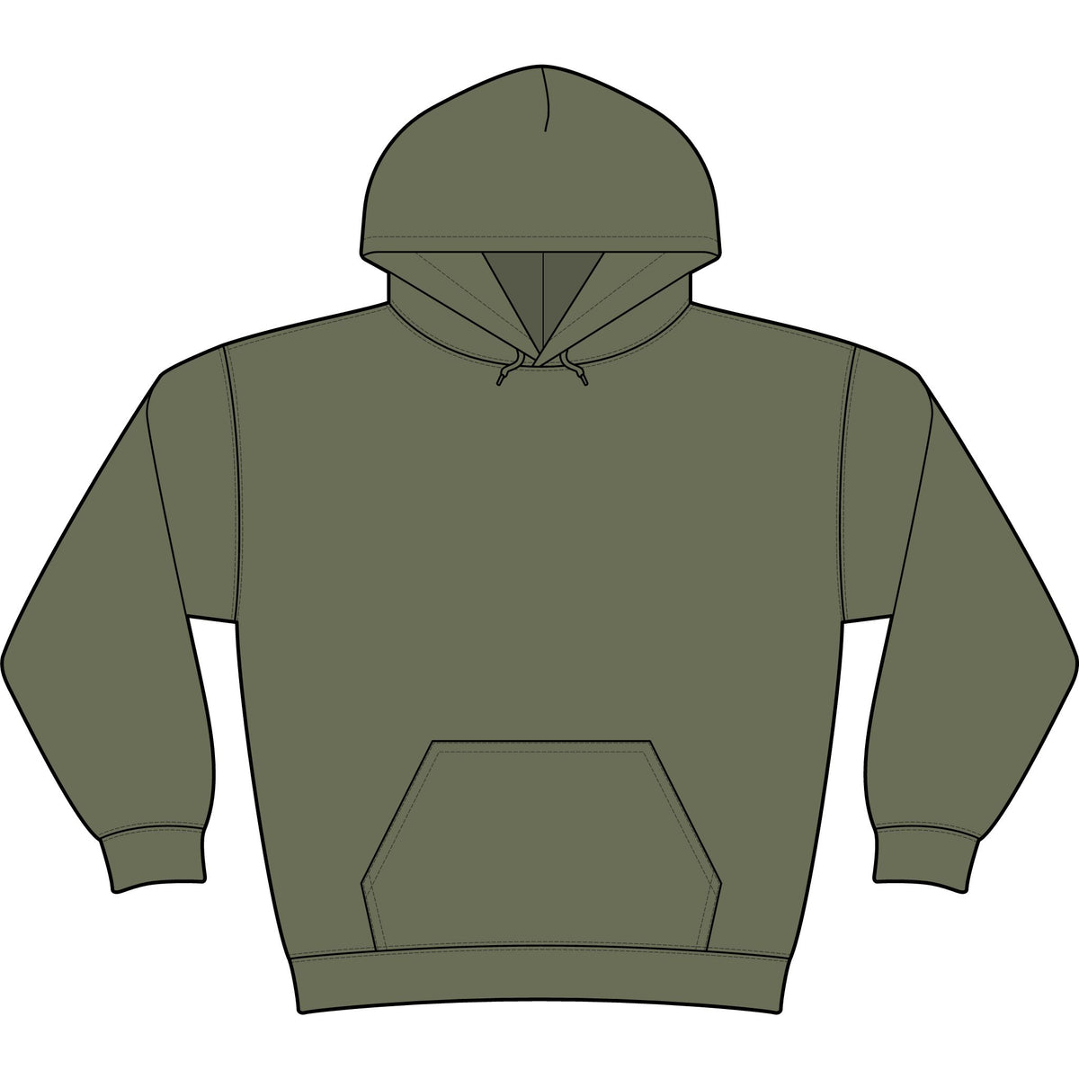 Minimal Monogram 'TL' Black Hoodie — Small Chest Logo Pullover