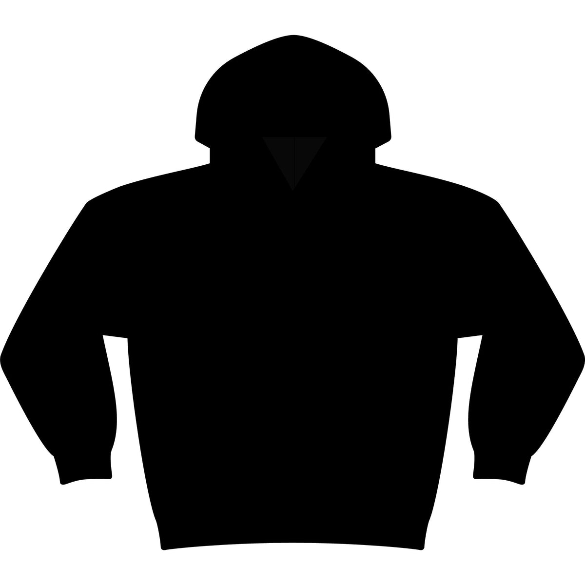 Minimal Monogram 'TL' Black Hoodie — Small Chest Logo Pullover
