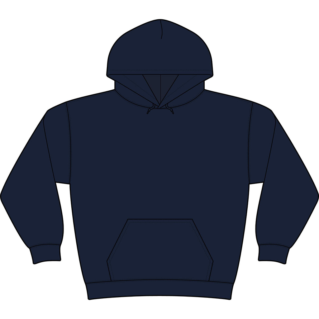 Minimal Monogram 'TL' Black Hoodie — Small Chest Logo Pullover