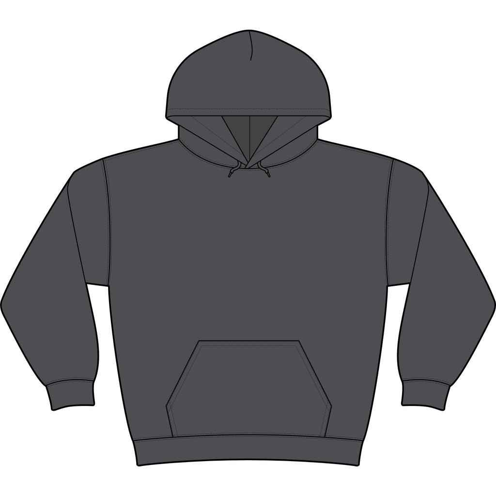 Minimal Monogram 'TL' Black Hoodie — Small Chest Logo Pullover