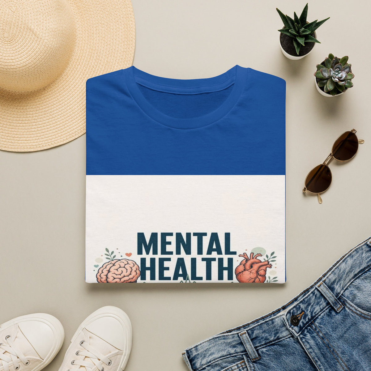 Bold Typography Design Emphasizing Mental Health Awareness- Graphic Tees