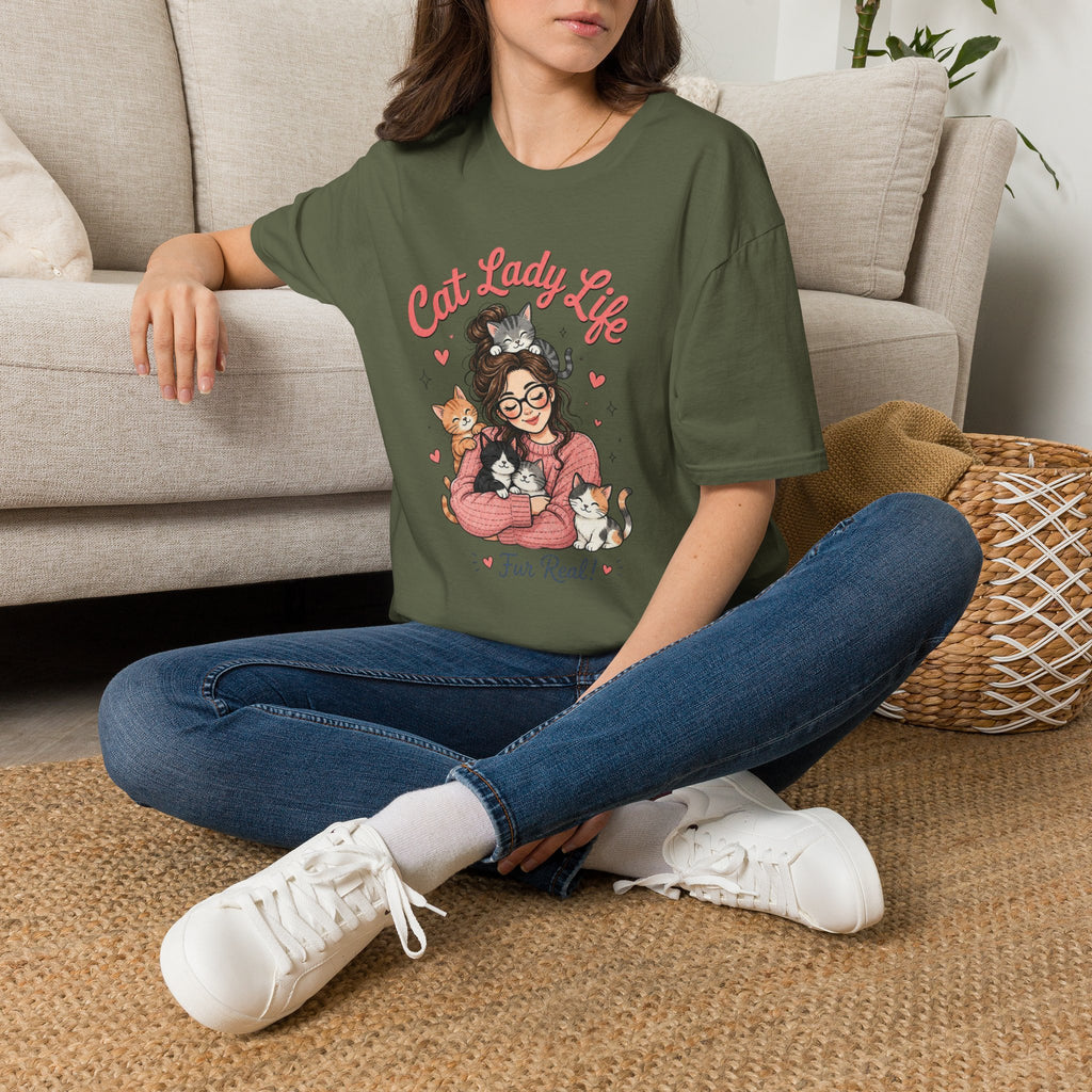 Cat Lady Life T-Shirt — Cute Cat Mom Graphic Tee