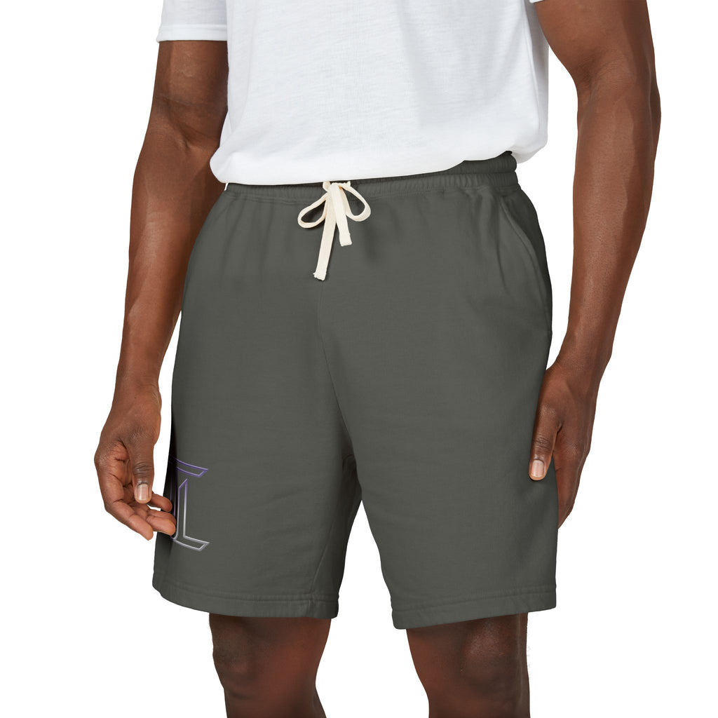 Fleece Sweat Shorts — Minimal Logo Garment-Dyed Lounge Shorts